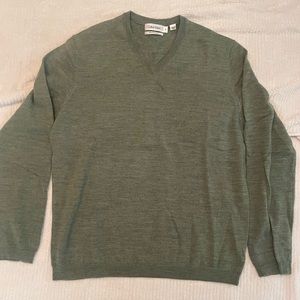 CALVIN KLEIN Xtra fine merino V-Neck Mens L